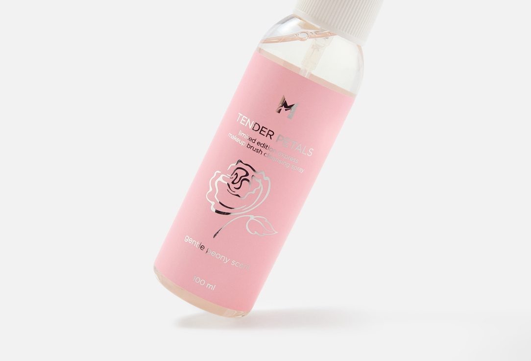 Manly PRO Antibacterial makeup brush cleansing spray Tender Petals