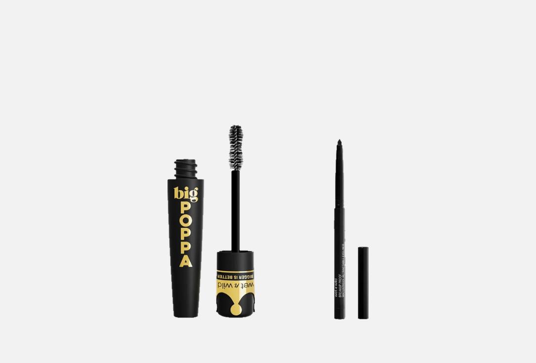Wetnwild Makeup Set Big Poppa Mascara + Megalast Eyeliner 2 pcs Wetnwild Makeup Set Big Poppa Mascara + Megalast Eyeliner