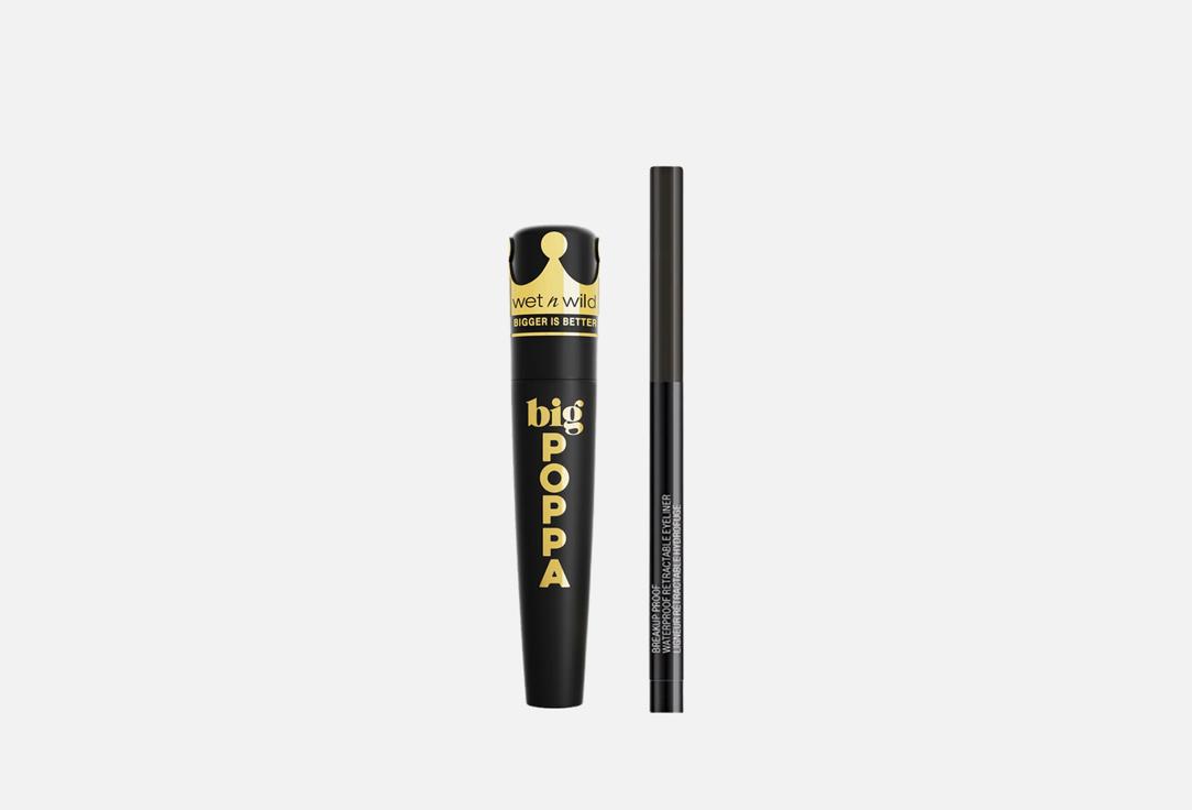 Wetnwild Makeup Set Big Poppa Mascara + Megalast Eyeliner 2 pcs Wetnwild Makeup Set Big Poppa Mascara + Megalast Eyeliner