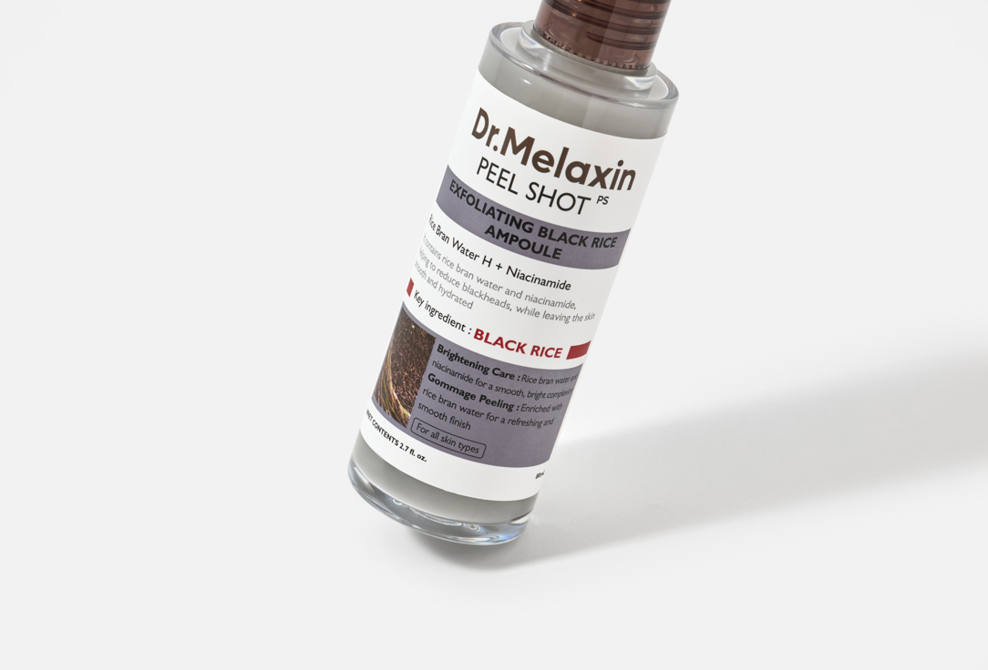 Dr. MELAXIN facial ampoule Peel Shot Exfoliating Black