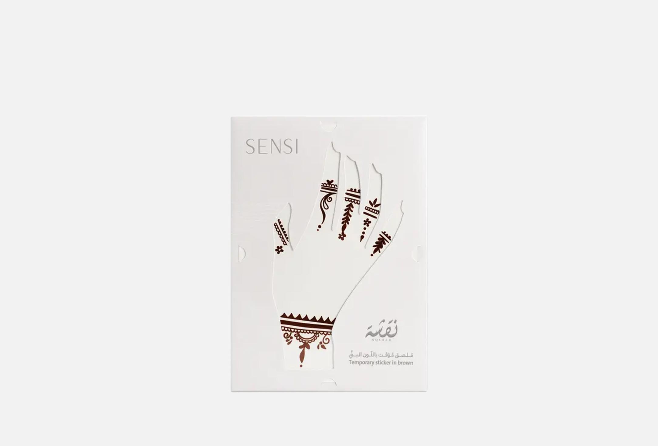 Henna Temporary Tattoo  1 10, Brown