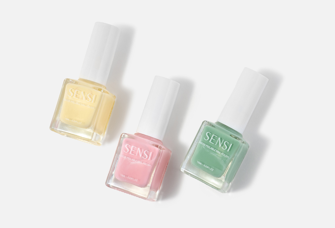 SENSI Glossy Nail Polish Set Water Peelable Nail Polish