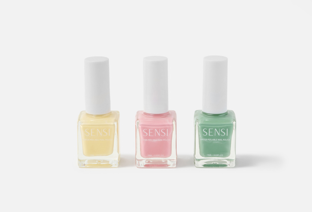 SENSI Glossy Nail Polish Set Water Peelable Nail Polish