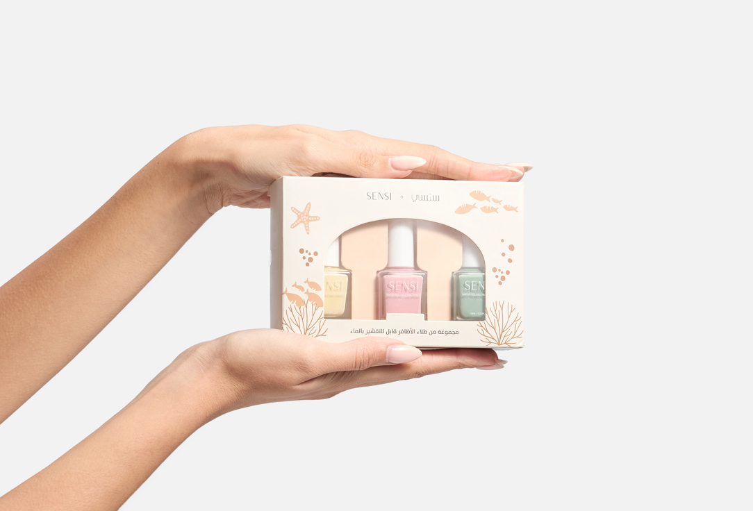 SENSI Glossy Nail Polish Set Water Peelable Nail Polish