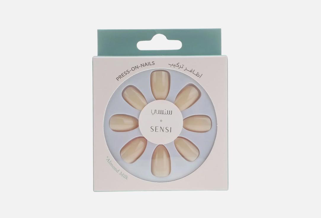 SENSI False Nails Set Almond Milk