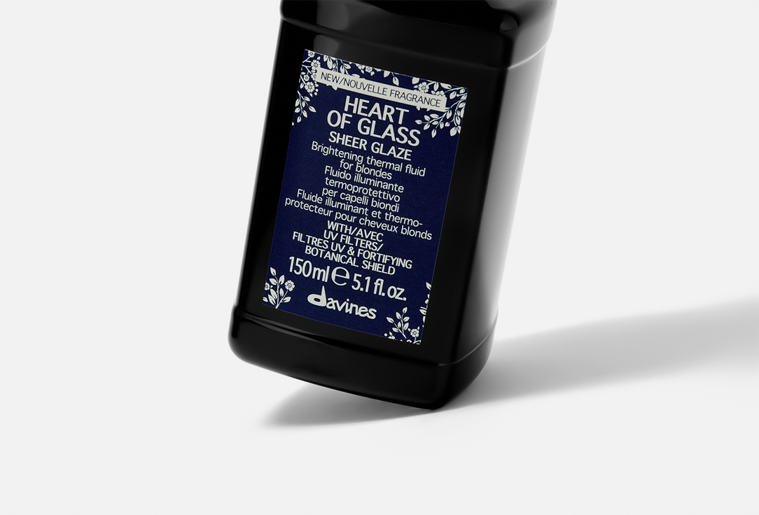 Davines Термозащитный и увлажняющий флюид для волос Heart Of Glass Sheer Glaze