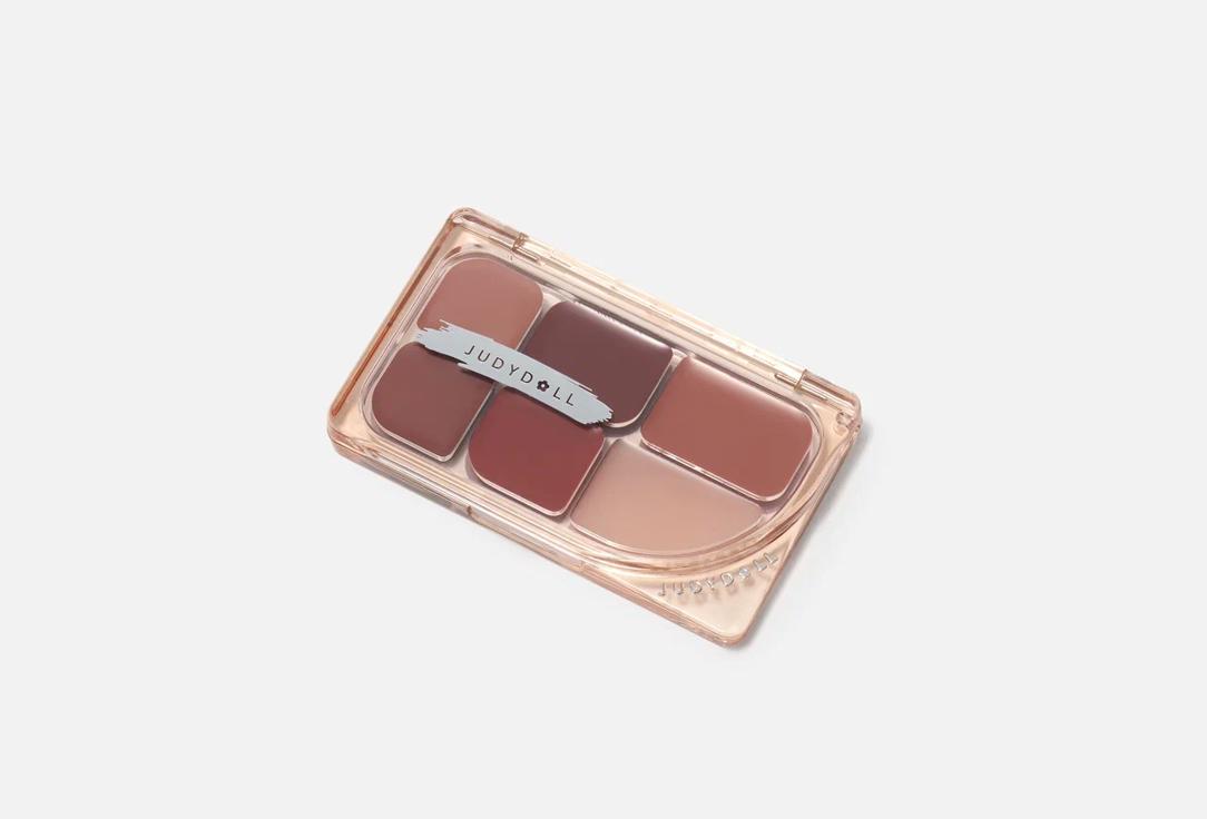 Judydoll Creamy lip & face palette 6-Color Multi-Use Lip Palette