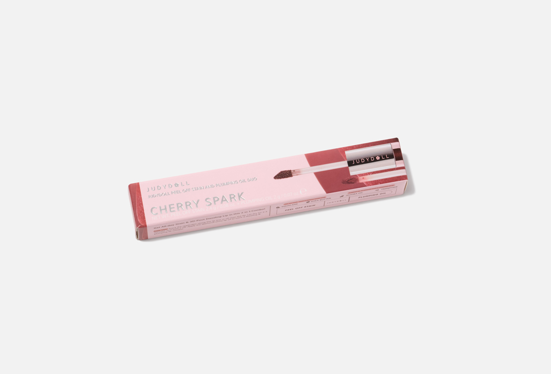 Judydoll 2-in-1 peel-off lip stain & lip gloss Peel Off Stain Plumping Oil Duo