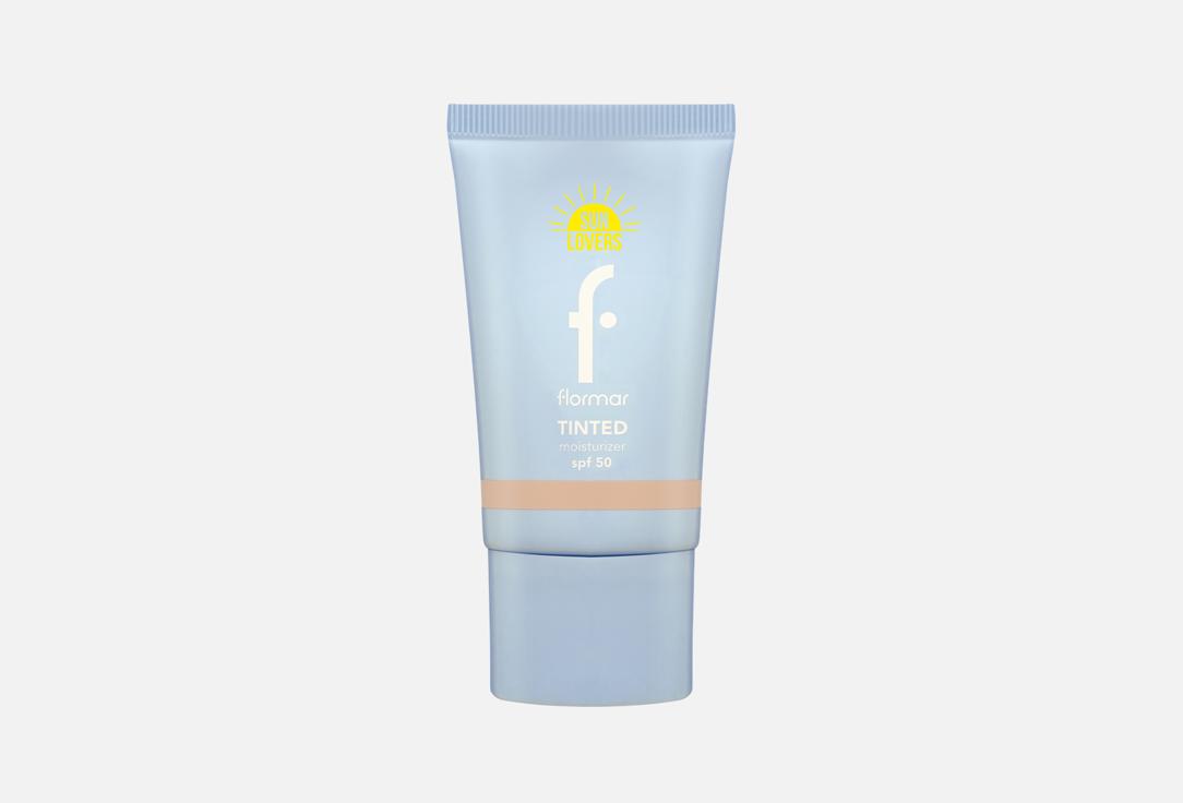 Flormar Tinted moisturizing face cream with SPF50 Tinted Moisturizer 002, Soft Beige 30 ml Flormar Tinted moisturizing face cream with SPF50 Tinted Moisturizer