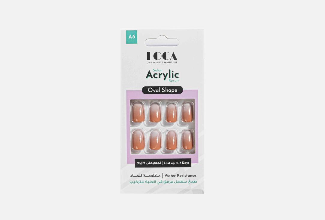 Loca Professional False Nails Acrylic Oval Shape А6 5 ml Loca Professional False Nails Acrylic Oval Shape
