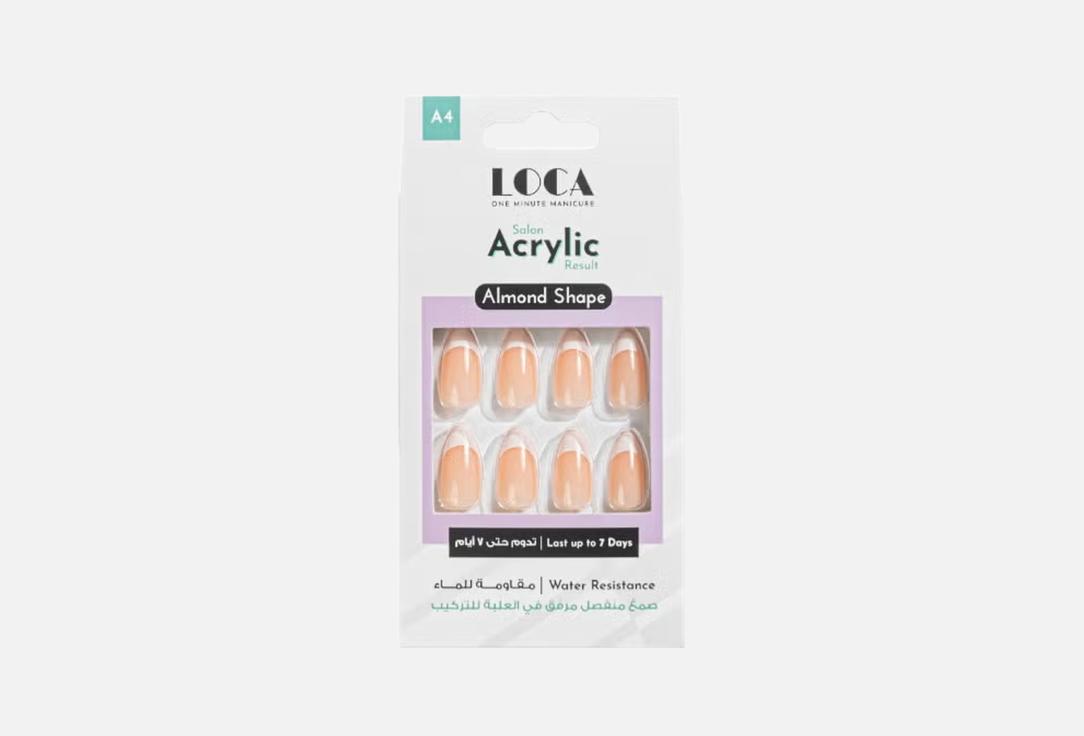 Loca Professional False Nails Acrylic Almond Shape А4 5 ml Loca Professional False Nails Acrylic Almond Shape