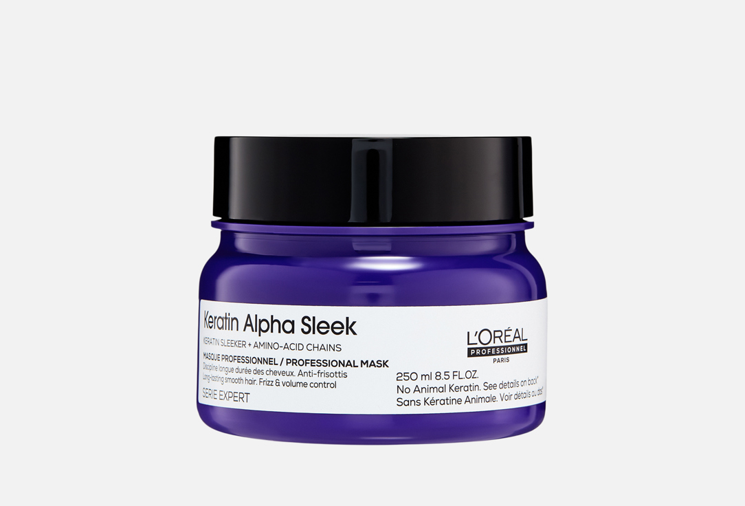LOreal professionnel Smoothing anti-frizz hair mask Keratin Alpha Sleek
