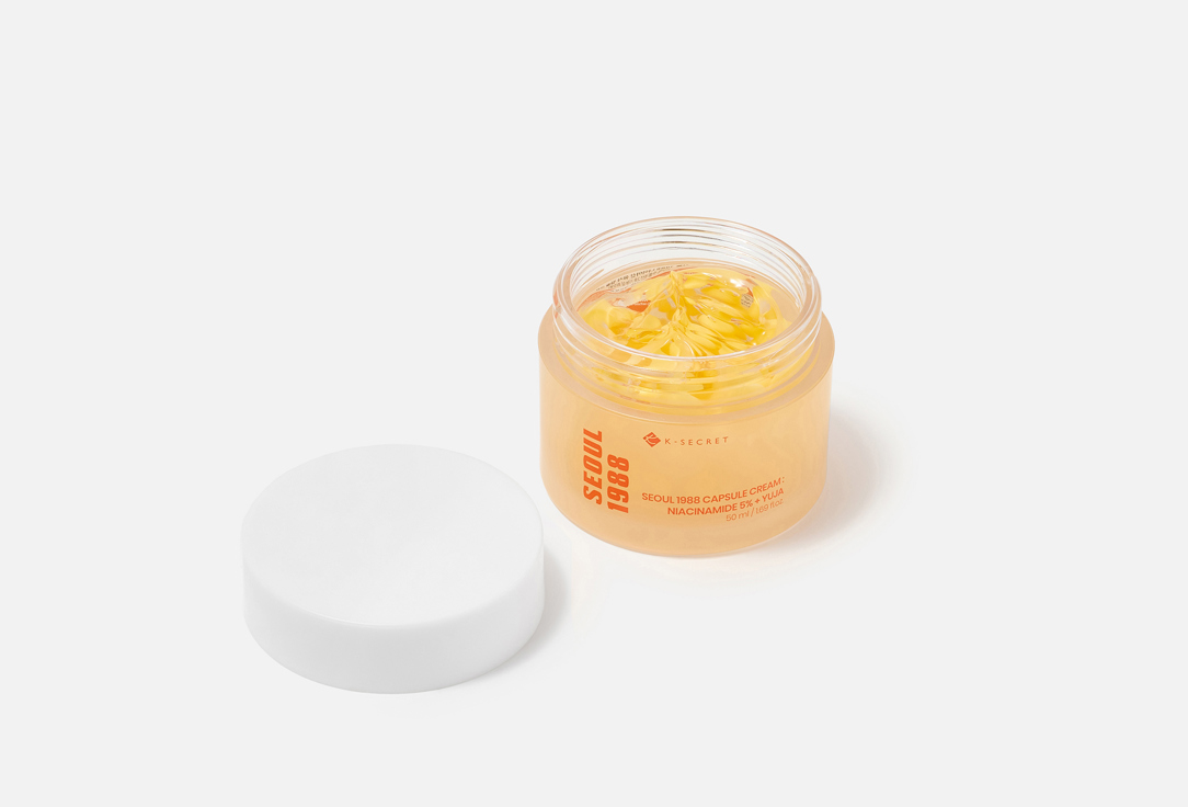 K-SECRET Brightening face cream SEOUL 1988 NIACINAMIDE 5% + YUJA CAPSULE CREAM