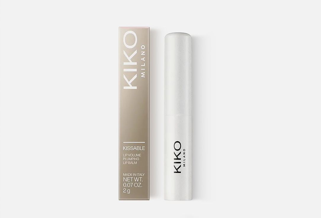 KIKO Milano Plumping nourishing hydrating lip balm Kissable Lip Volume 02, Cloud dew 2 g KIKO Milano Plumping nourishing hydrating lip balm Kissable Lip Volume