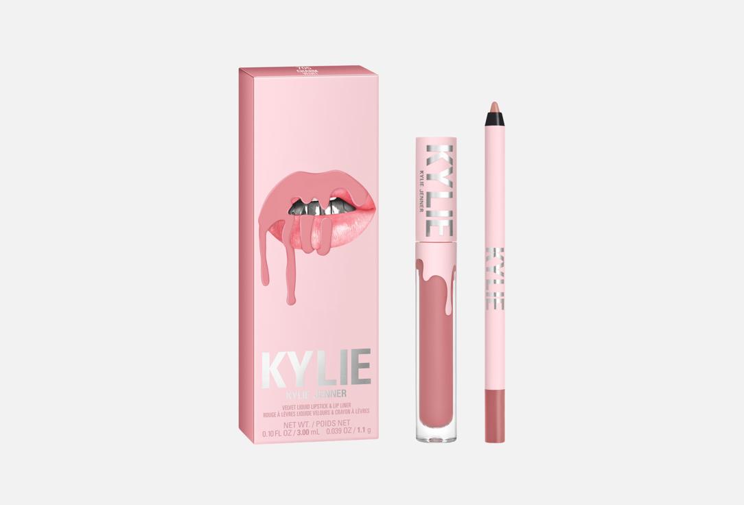 Kylie Cosmetics Lip Makeup Set Velvet Lip Kit 705, Charm 2 pcs Kylie Cosmetics Lip Makeup Set Velvet Lip Kit