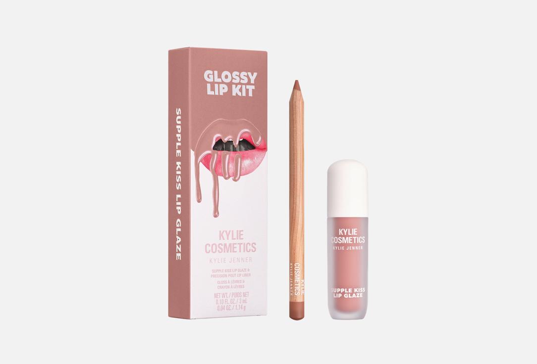 Kylie Cosmetics Lip Makeup Set Glossy Lip Kit Coconut 2.0 2 pcs Kylie Cosmetics Lip Makeup Set Glossy Lip Kit