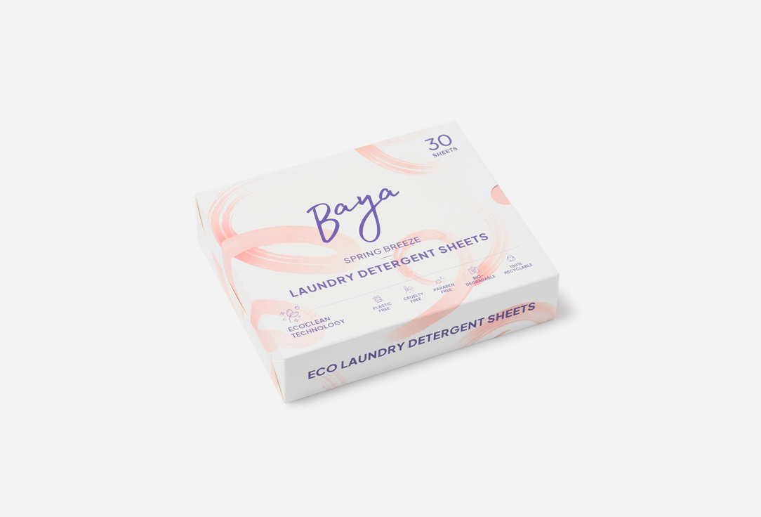 Baya laundry detergent sheets Spring Breeze 30 pcs Baya laundry detergent sheets Spring Breeze
