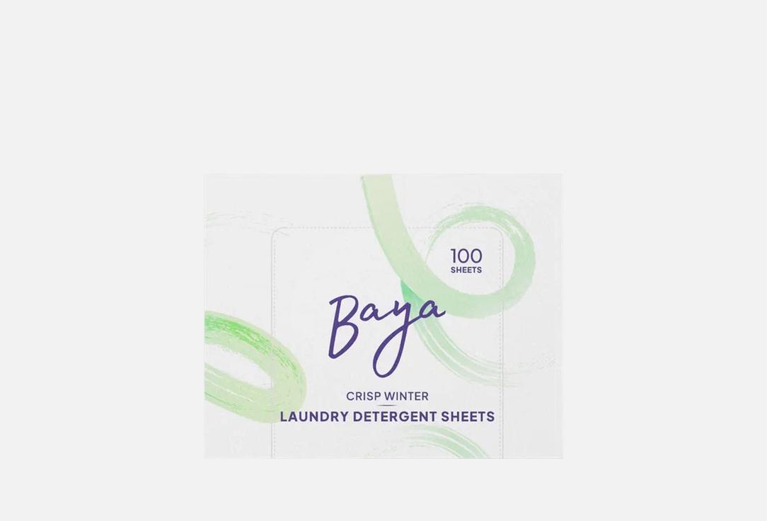 Baya laundry detergent sheets Crisp Winter 100 pcs Baya laundry detergent sheets Crisp Winter