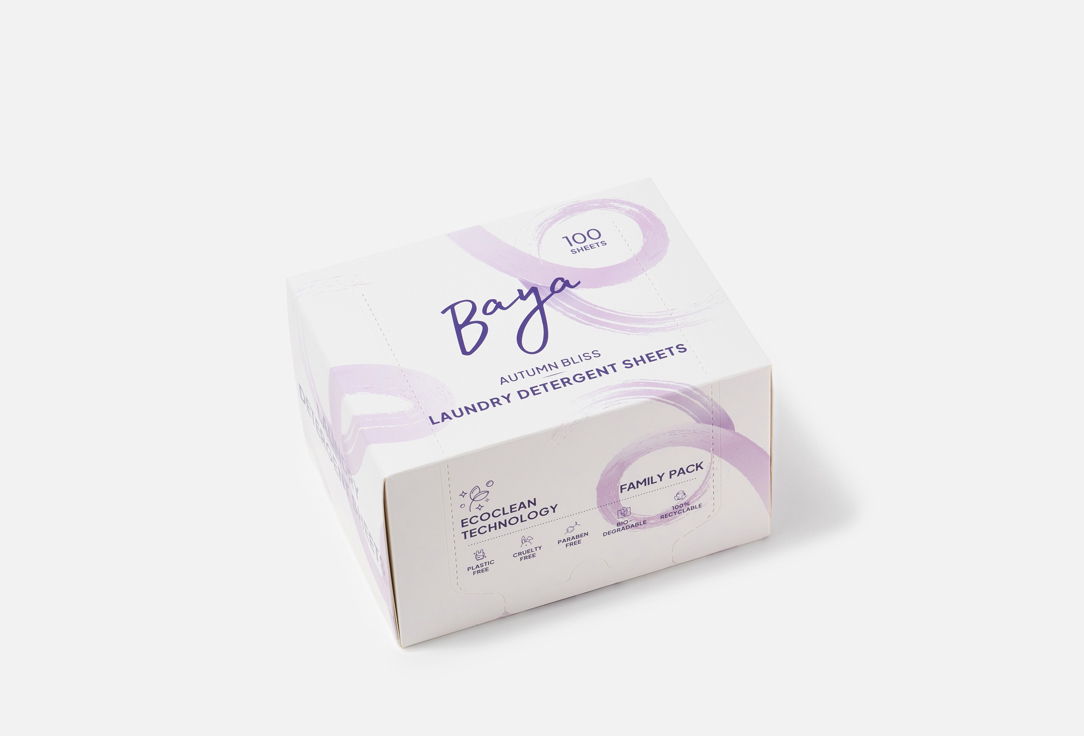 Baya laundry detergent sheets Autumn Bliss 100 pcs Baya laundry detergent sheets Autumn Bliss