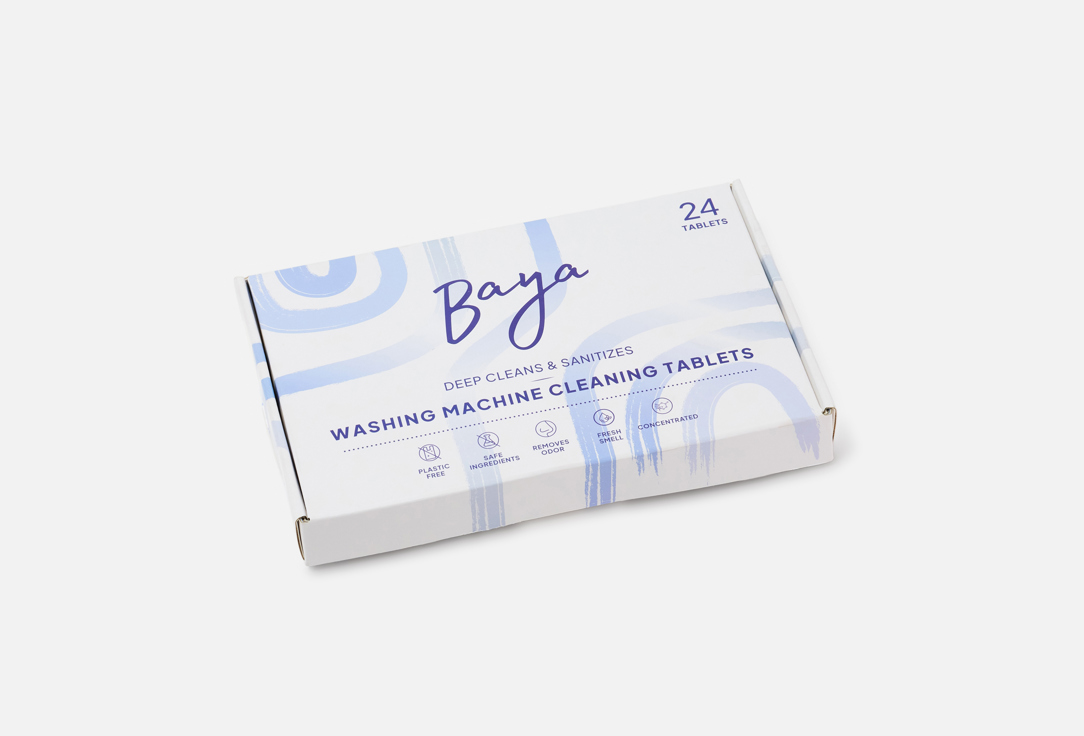 Baya Washing machine cleaning tablets Deep Cleans & Sanitizes 24 pcs Baya Washing machine cleaning tablets Deep Cleans & Sanitizes