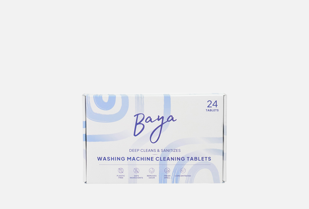 Baya Washing machine cleaning tablets Deep Cleans & Sanitizes 24 pcs Baya Washing machine cleaning tablets Deep Cleans & Sanitizes