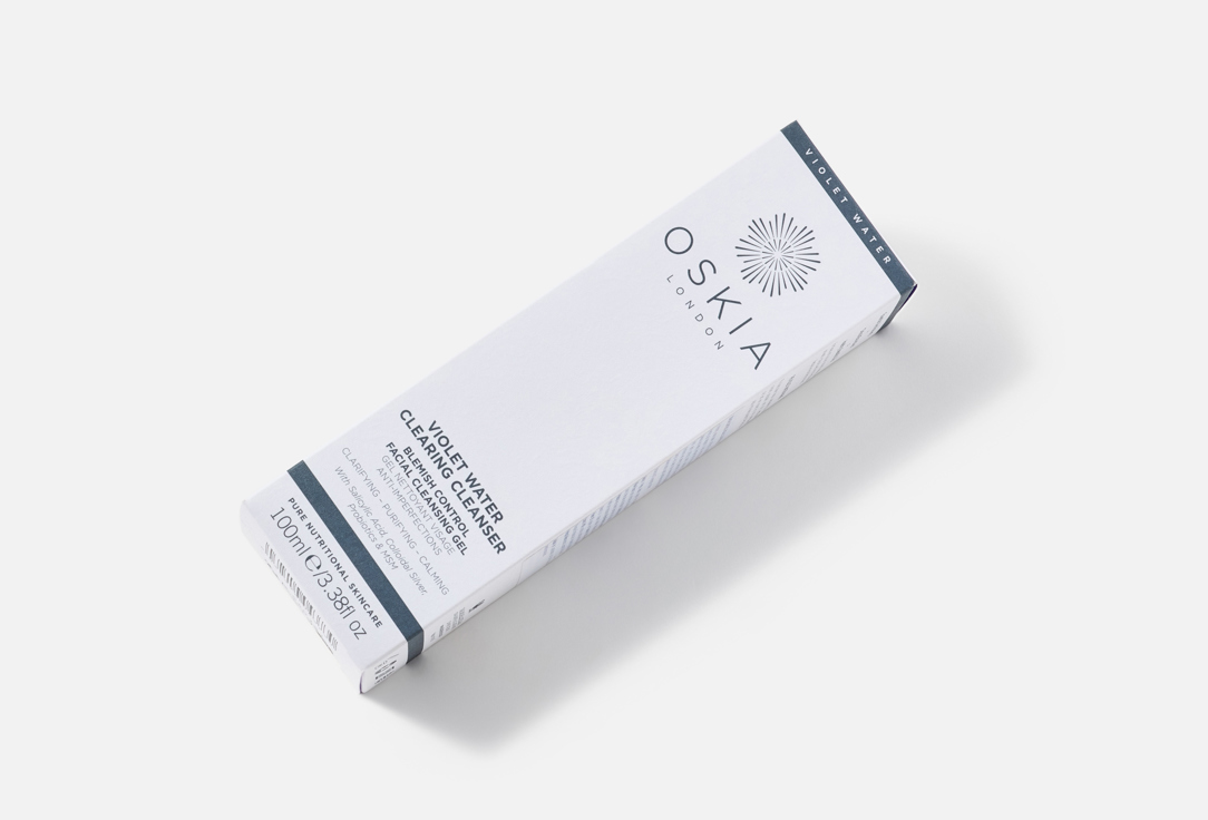 OSKIA Daily blemish control face gel cleanser Violet Water