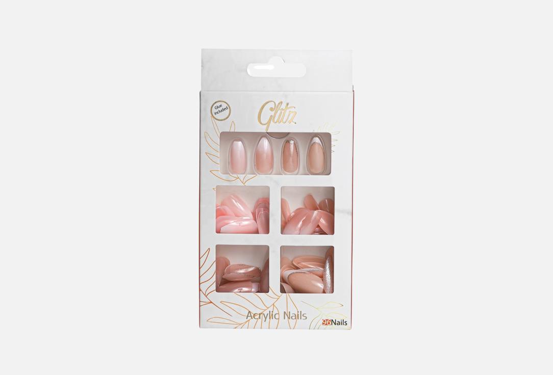 GLITZ Acrylic nails Ombre nude
