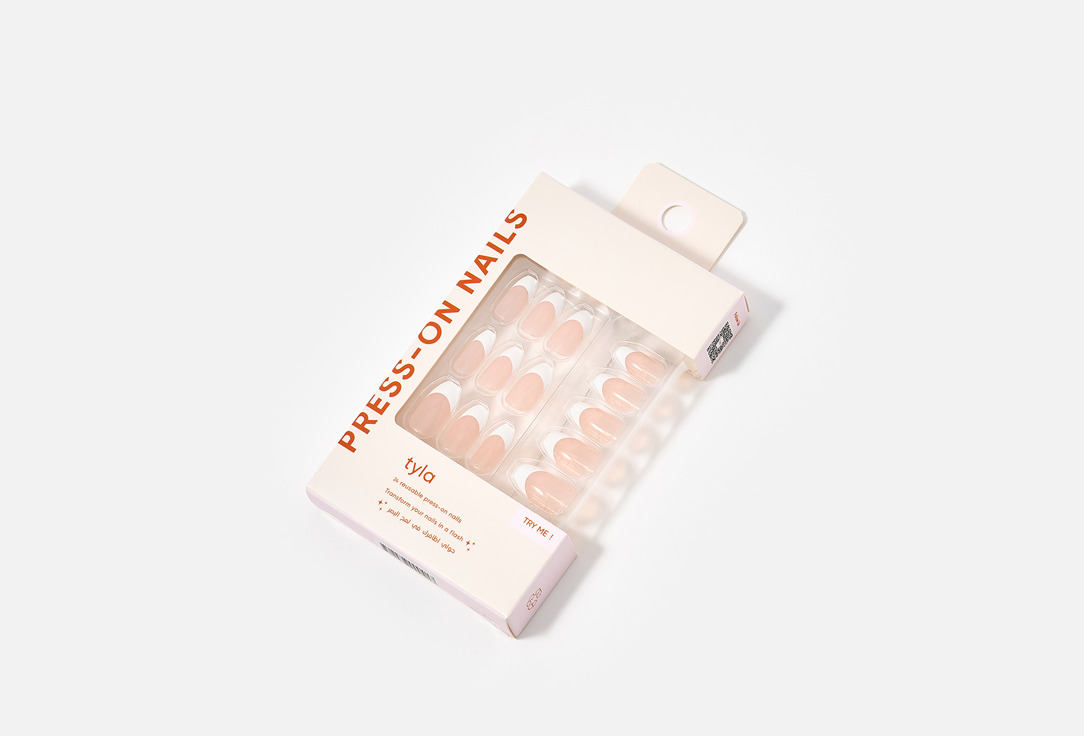 Tyla Press On Nails Coffin 08, Flare 24 pcs Tyla Press On Nails Coffin