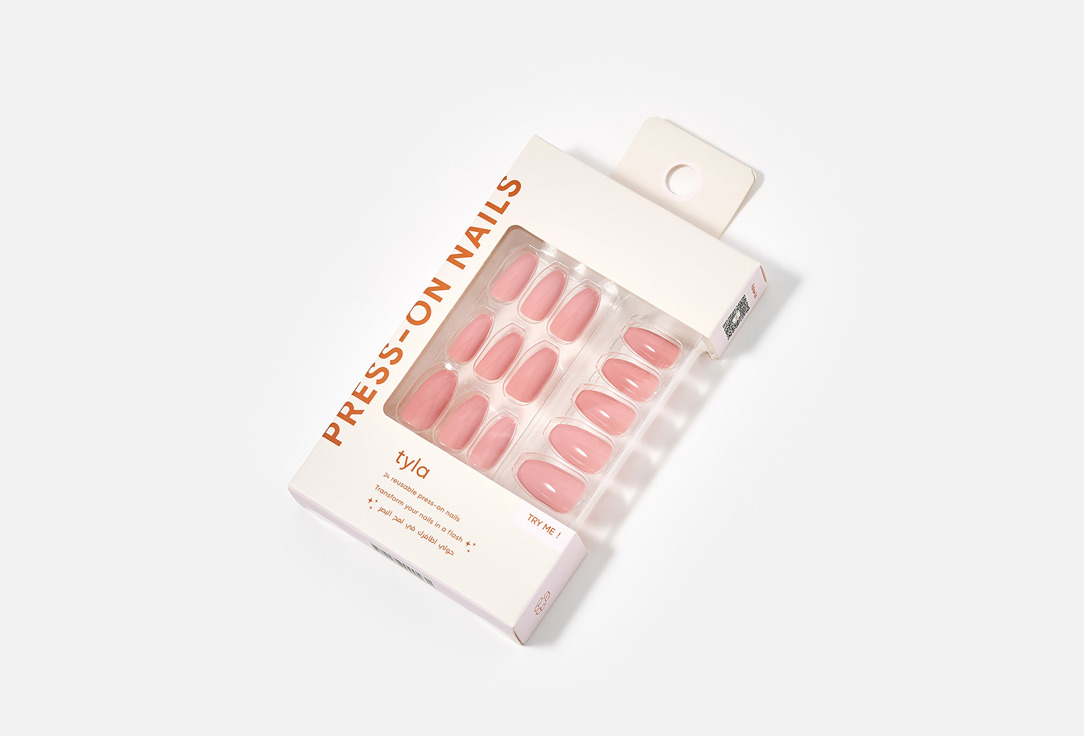Tyla Press On Nails Coffin 10, Garnet 24 pcs Tyla Press On Nails Coffin