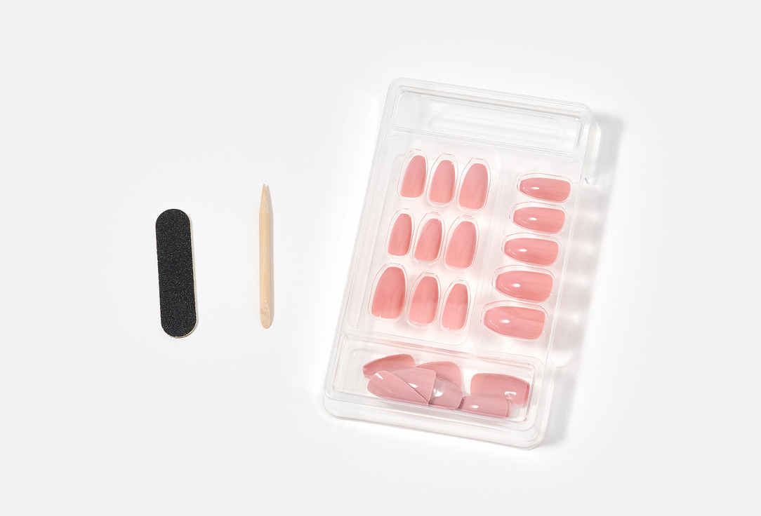 Tyla Press On Nails Coffin 10, Garnet 24 pcs Tyla Press On Nails Coffin