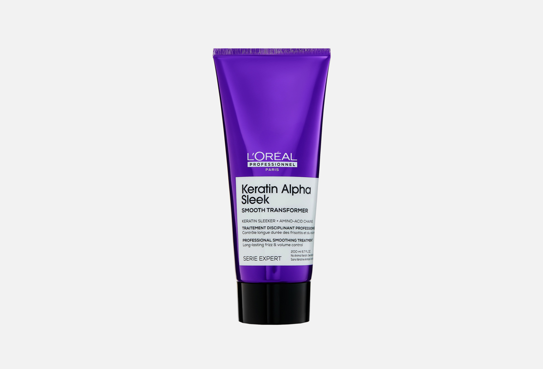 LOreal professionnel smoothing hair treatment cream Keratin Alpha Sleek 200 l LOreal professionnel smoothing hair treatment cream Keratin Alpha Sleek