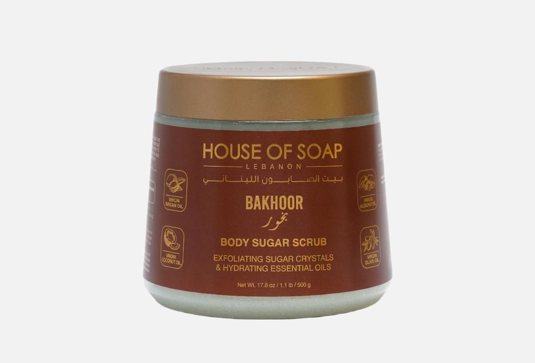 HOUSE OF SOAP LEBANON Body Sugar Scrub Bakhour 500 g HOUSE OF SOAP LEBANON Body Sugar Scrub Bakhour