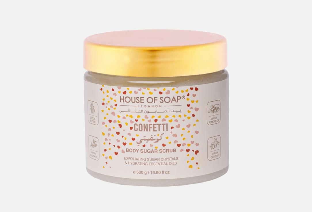 HOUSE OF SOAP LEBANON Body Sugar Scrub Confetti 500 g HOUSE OF SOAP LEBANON Body Sugar Scrub Confetti
