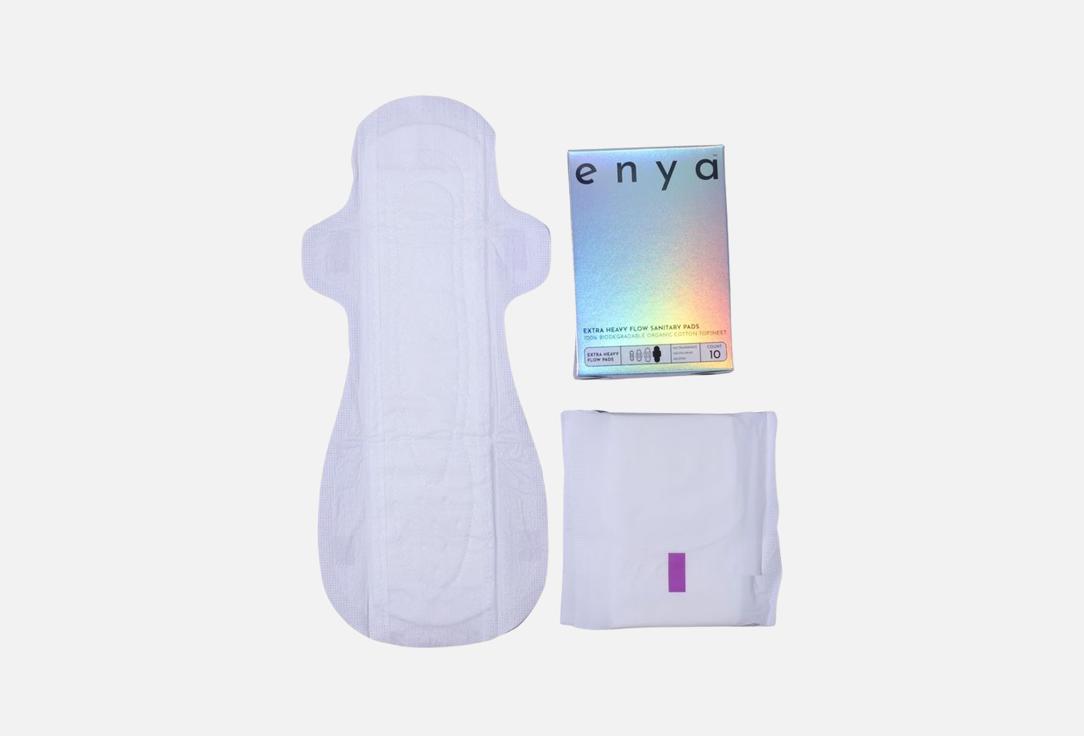 Enya Sanitary Cotton Pads Extra Heavy Flow Organic Pads 10 pcs Enya Sanitary Cotton Pads Extra Heavy Flow Organic Pads