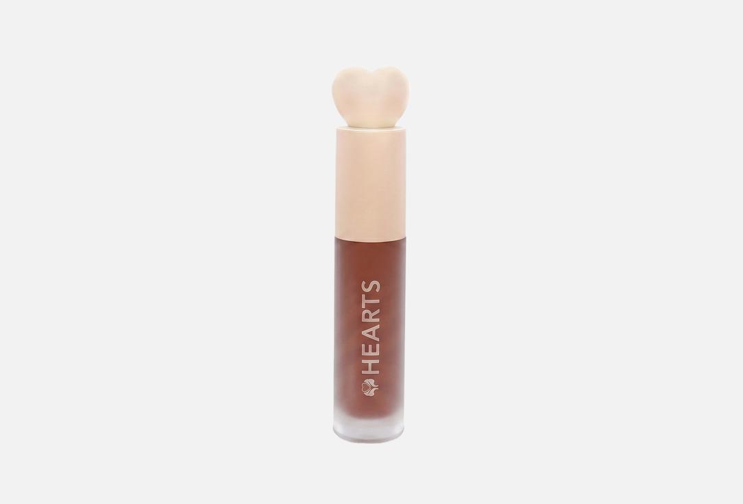 Hearts Matte Liquid Lipstick Liquid Matte Lipstick 006, Apricot brown 6 ml Hearts Matte Liquid Lipstick Liquid Matte Lipstick