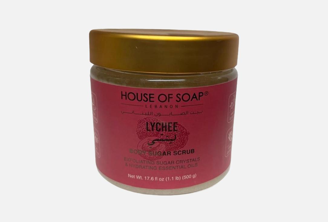 HOUSE OF SOAP LEBANON Body Sugar Scrub lychee 500 g HOUSE OF SOAP LEBANON Body Sugar Scrub lychee