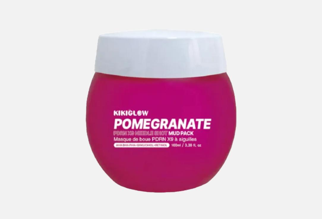 kikiglow Exfoliating face mud mask POMEGRANATE 100 ml kikiglow Exfoliating face mud mask POMEGRANATE