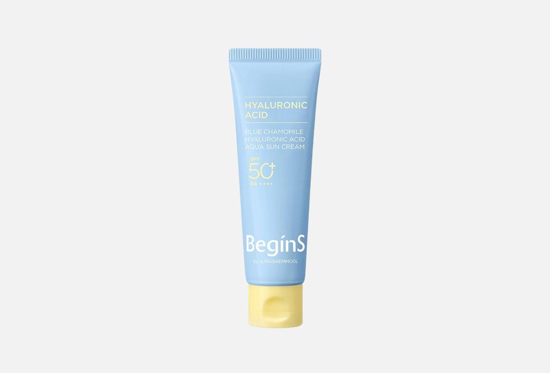 BeginS by JUNGSAEMMOOL Moisturizing face sunscreen SPF 50+ PA++++ Blue Chamomile Hyaluronic Acid Aqua Sun Cream 50 ml BeginS by JUNGSAEMMOOL Moisturizing face sunscreen SPF 50+ PA++++ Blue Chamomile Hyaluronic Acid Aqua Sun Cream