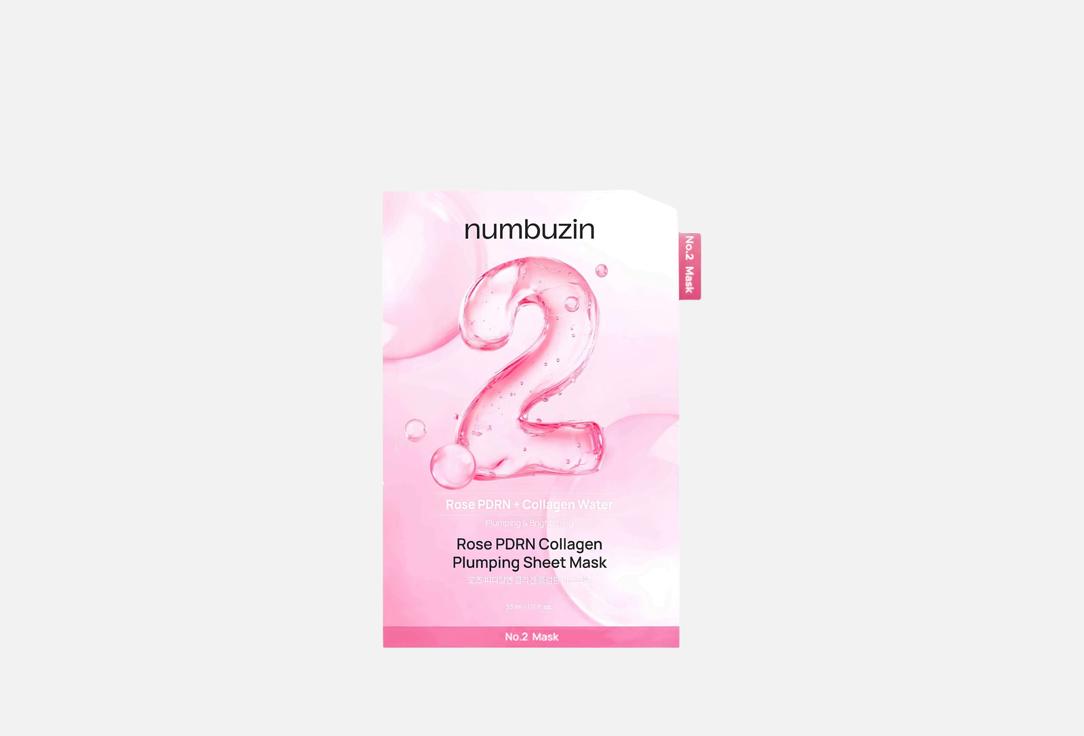 NUMBUZIN Plumping sheet mask No.2 Rose PDRN Collagen Plumping Sheet Mask