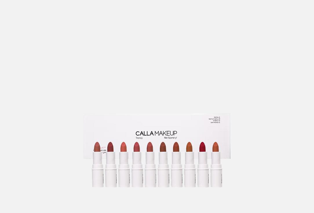 CALLA Makeup Lipstick Set Gorgeous Lips 10 pcs CALLA Makeup Lipstick Set Gorgeous Lips
