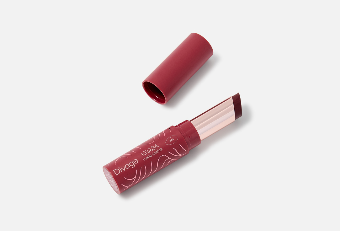 Divage Matte Lipstick Krasa Matte Lipstick 02, Burgundy 3.1 g Divage Matte Lipstick Krasa Matte Lipstick
