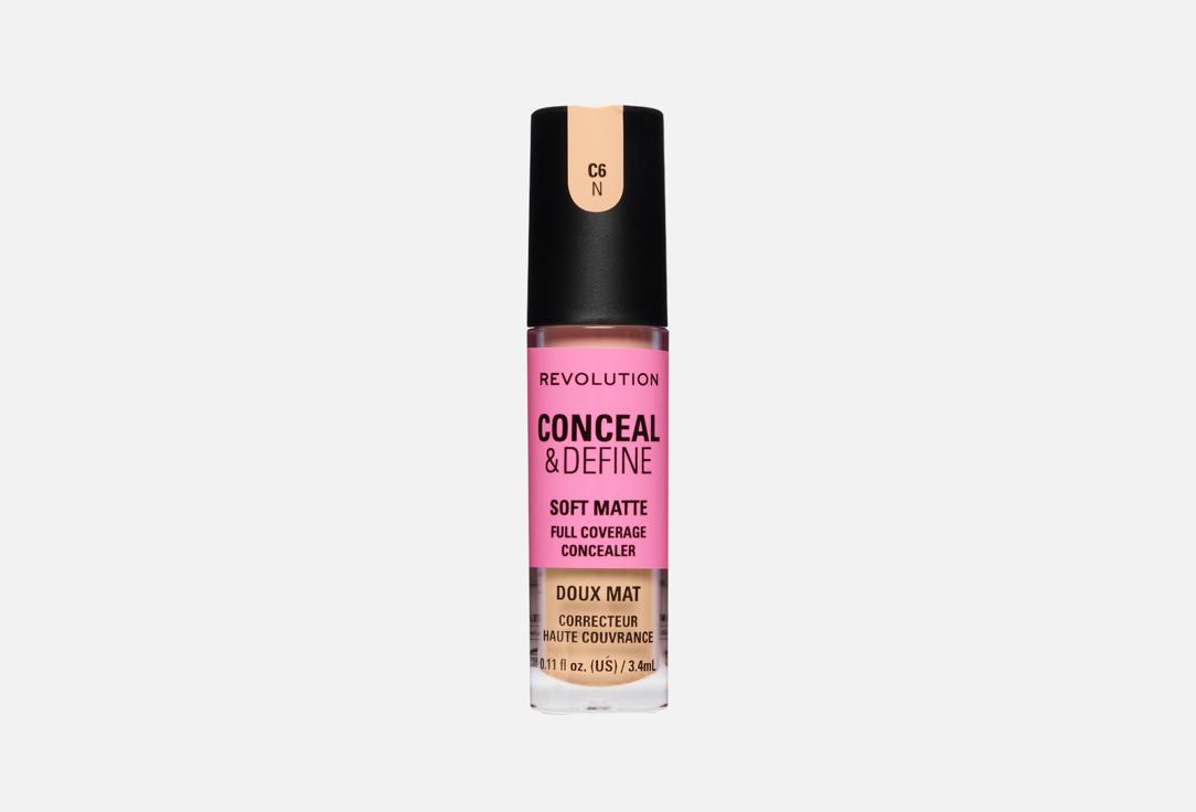 MakeUp Revolution Matte liquid concealer Conceal & Define Concealer C6N 3.1 g MakeUp Revolution Matte liquid concealer Conceal & Define Concealer