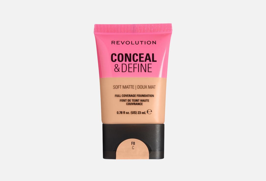 MakeUp Revolution Жидкий матовый тональный крем Conceal & Define Soft Matte F8C 23 мл MakeUp Revolution Жидкий матовый тональный крем Conceal & Define Soft Matte