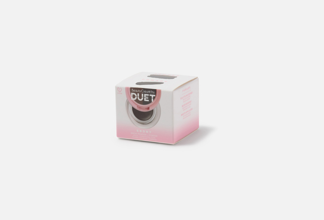 BEAUTY CREATIONS Dual-ended brow powder and pomade DUET Ebony 3.5 g BEAUTY CREATIONS Dual-ended brow powder and pomade DUET