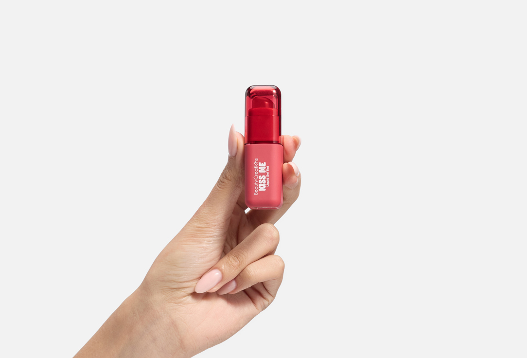 BEAUTY CREATIONS liquid gel lip and cheek tint Kiss Me Red crush 5 ml BEAUTY CREATIONS liquid gel lip and cheek tint Kiss Me