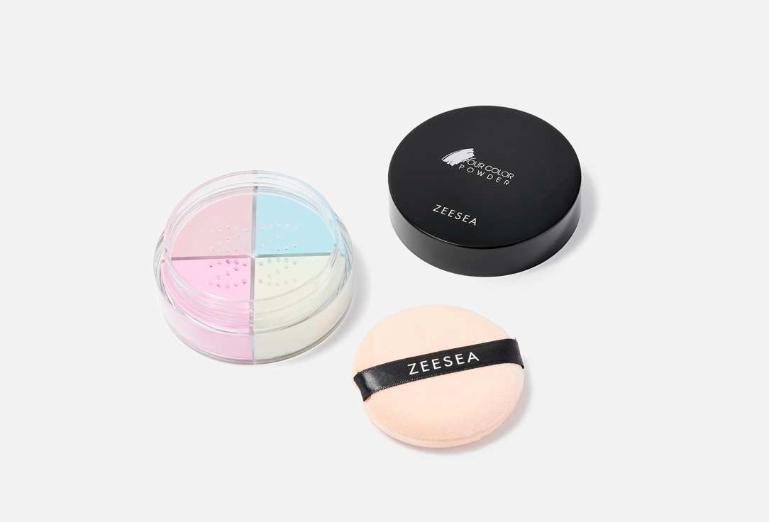 ZeeSea Color-Correcting Loose Powder Four Color Powder Light Color 10 g ZeeSea Color-Correcting Loose Powder Four Color Powder