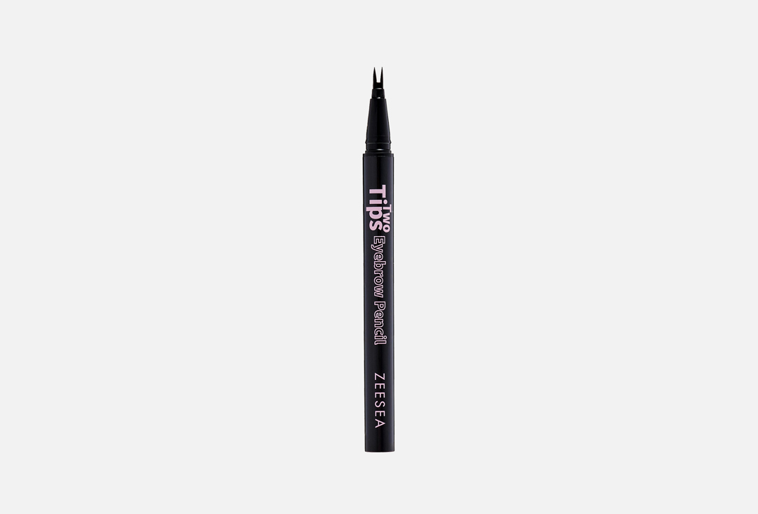 ZeeSea Dual-ended eyebrow pencil Two Tips 02, Grayish Black 0.5 ml ZeeSea Dual-ended eyebrow pencil Two Tips