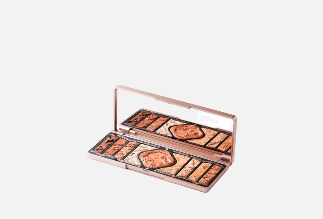 Florasis Multi-use face and eyeshadow palette Floral Engraving Phoenix Makeup Palette 02, Retro brown 10.8 g Florasis Multi-use face and eyeshadow palette Floral Engraving Phoenix Makeup Palette