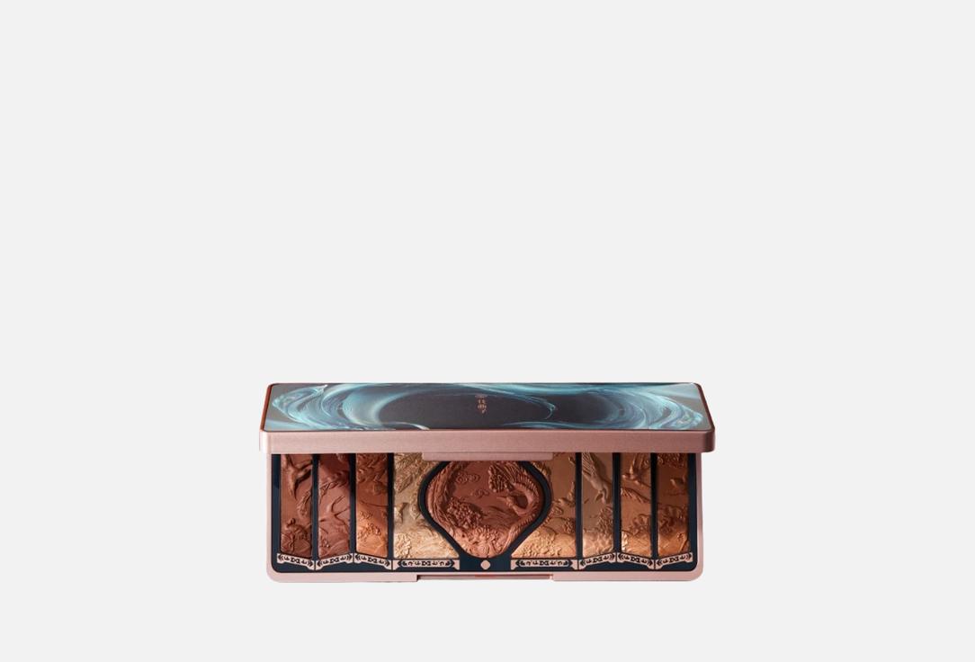 Florasis Multi-use face and eyeshadow palette Floral Engraving Phoenix Makeup Palette 02, Retro brown 10.8 g Florasis Multi-use face and eyeshadow palette Floral Engraving Phoenix Makeup Palette