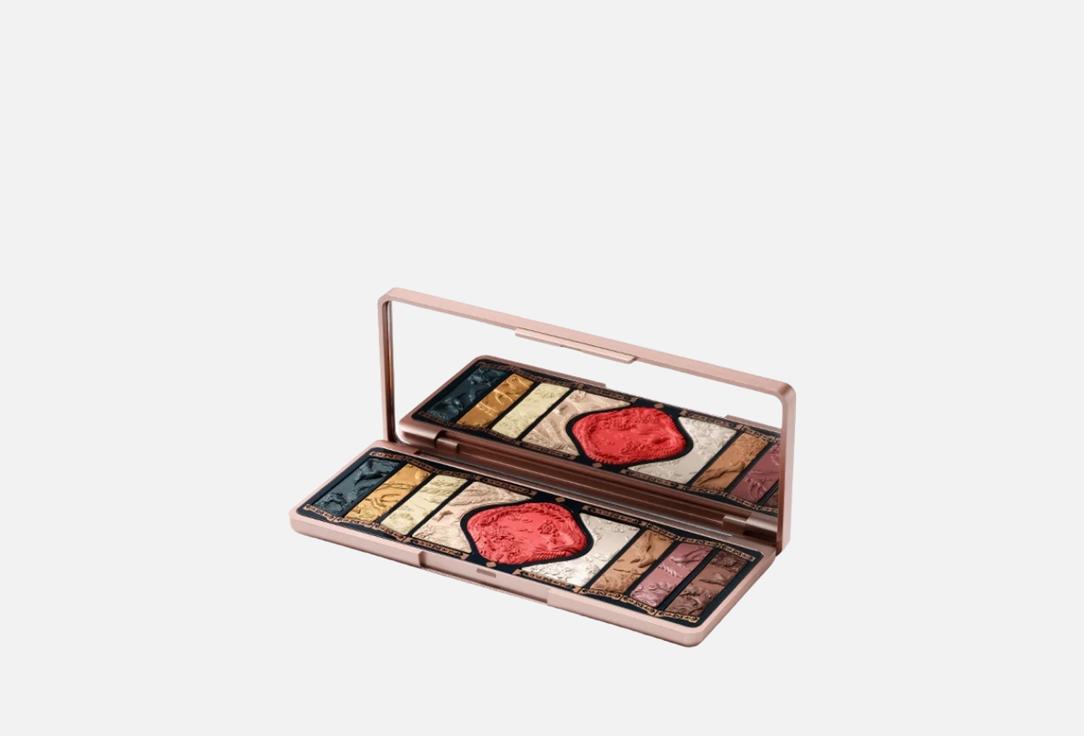 Florasis Face and eye makeup palette Floral Engraving Phoenix H01, Gold Brown 12.8 g Florasis Face and eye makeup palette Floral Engraving Phoenix